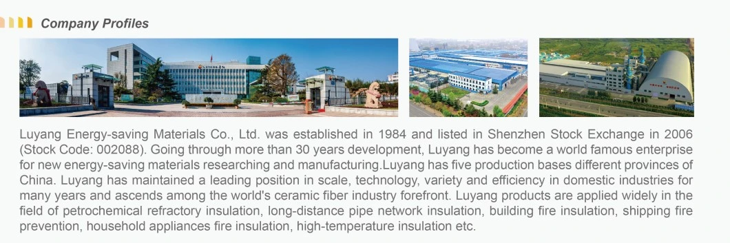 Luyang Ecological Thermal Insulation Furnace Lining Duraboard Fireproof 1100c Bio Soluble Fiber Board
