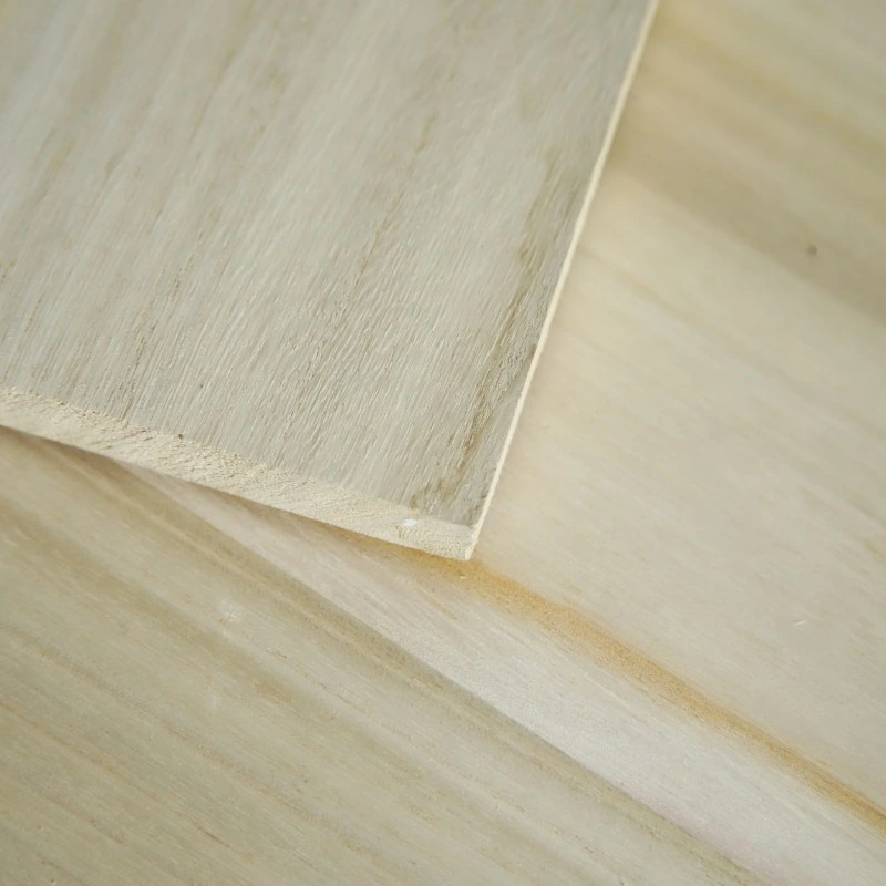 Light Weight Board Paulownia Edge Glued Wood Board Bleached for Furniture Craft Frame